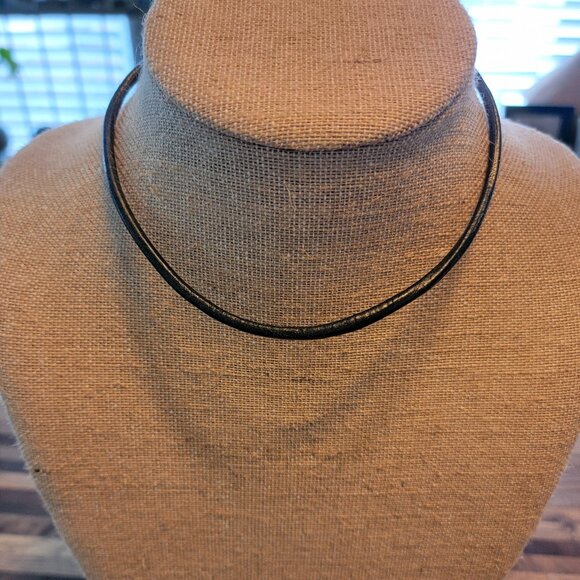 Chico's Jewelry - Chico's Leather Choker Necklace